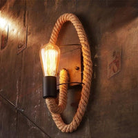 Vintage Touw Wandlamp - RusticRope