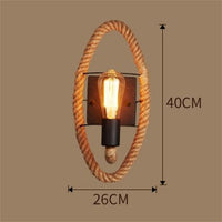 Vintage Touw Wandlamp - RusticRope