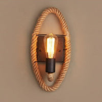 Vintage Touw Wandlamp - RusticRope