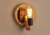 Vintage Touw Wandlamp - RusticRope