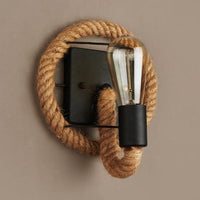 Vintage Touw Wandlamp - RusticRope