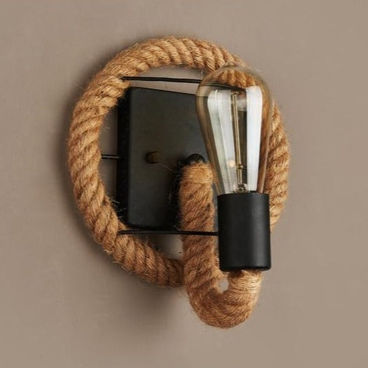 Vintage Touw Wandlamp - RusticRope