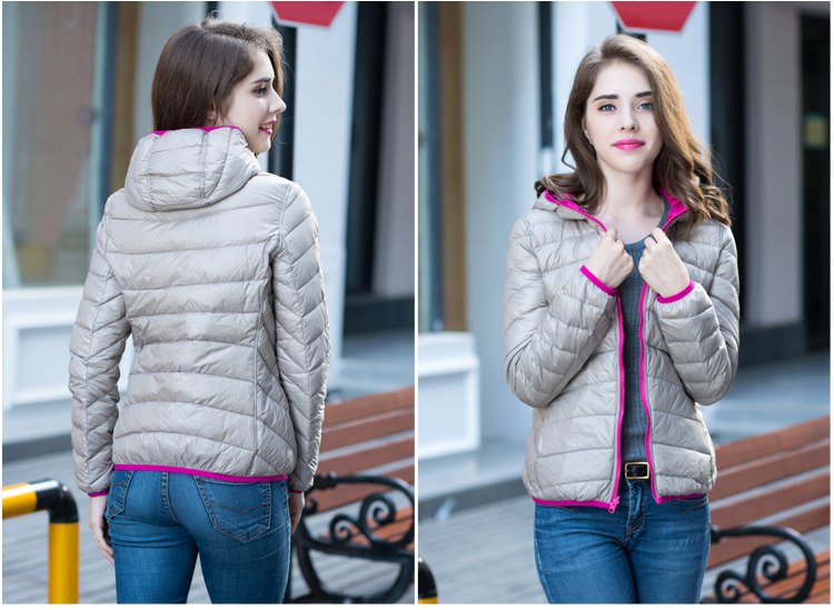 Stijlvol Omkeerbaar Dames Donsjack - Aurora