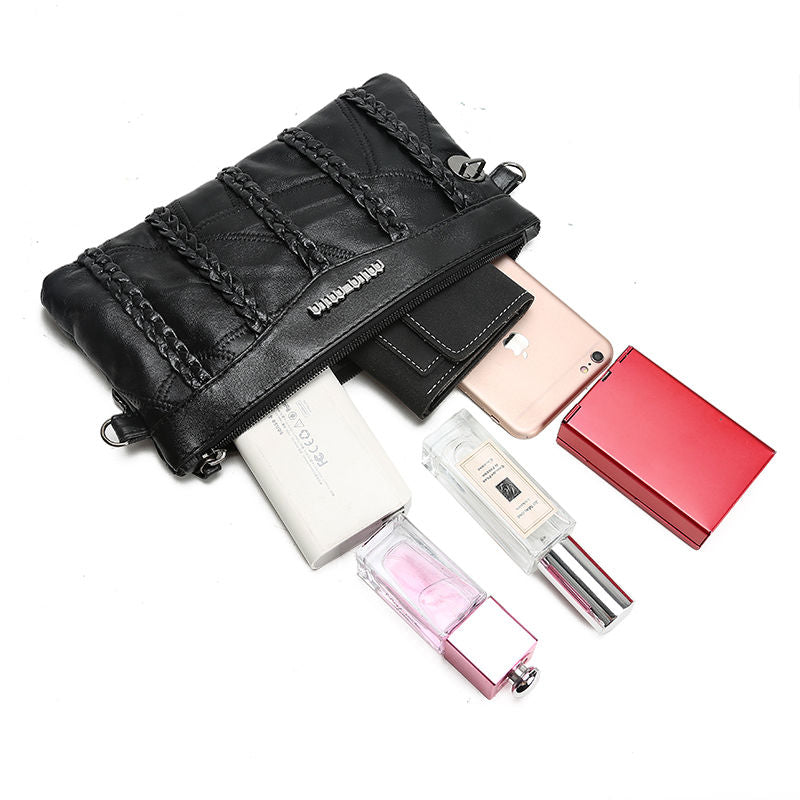 PU Leren Dames Crossbody Clutch met Ruime Interieur