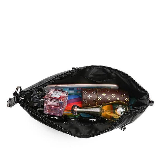 PU Leren Dames Crossbody Clutch met Ruime Interieur