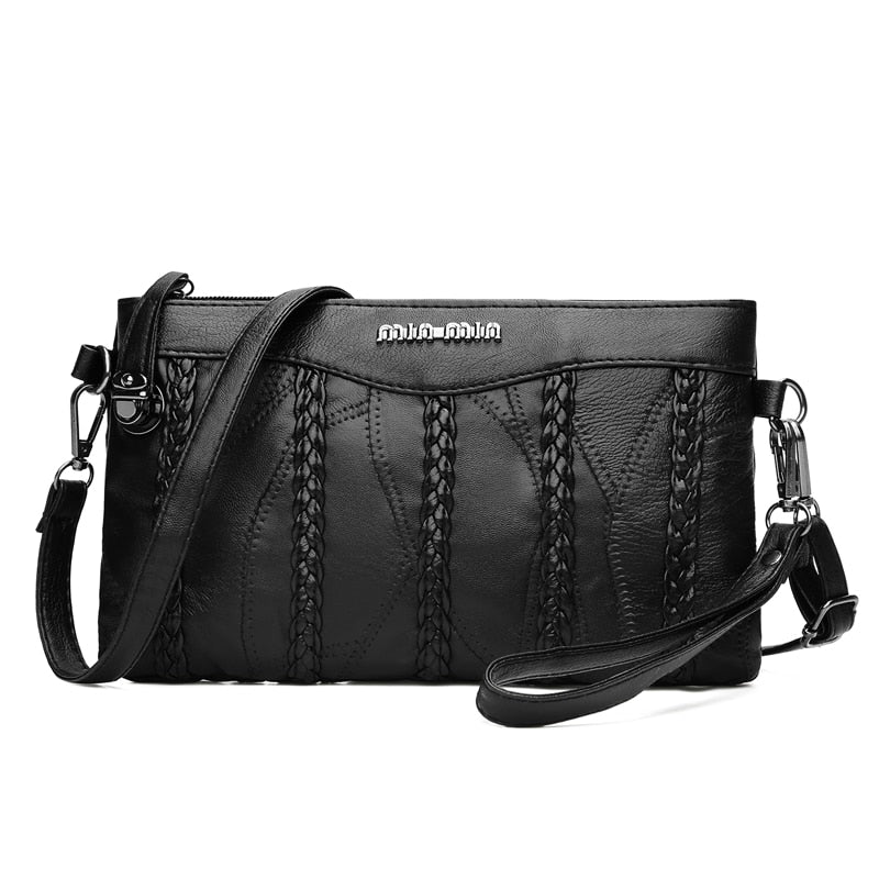 PU Leren Dames Crossbody Clutch met Ruime Interieur