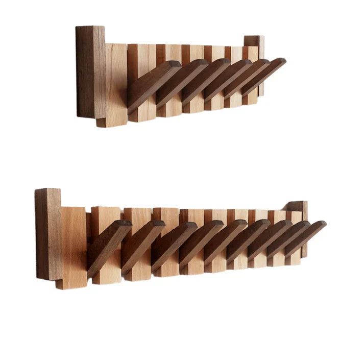 HarmonyCoat™ Houten Piano Kapstok – Stijlvolle Wanddecoratie & Praktische Opberger
