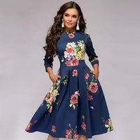 Retro Jurk met Bloemenprint – Florina