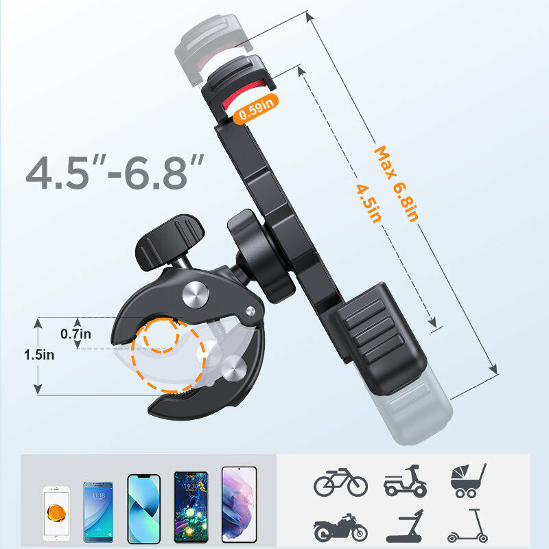 Robuuste Fiets Smartphonehouder - SecureGrip