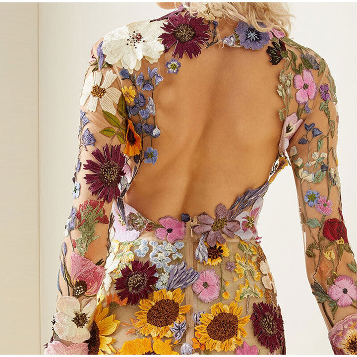 Romantische Bloemenjurk met Fijne Details - Isabella