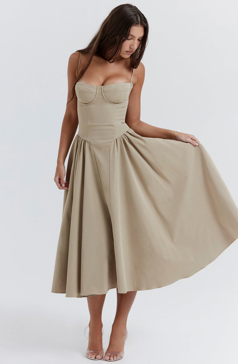 Zomerjurk met Sweetheart Halslijn – Elvira
