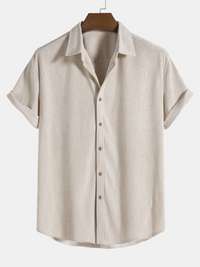 Stijlvolle heren zomer-set met shirt en corduroy shorts - SommerKern