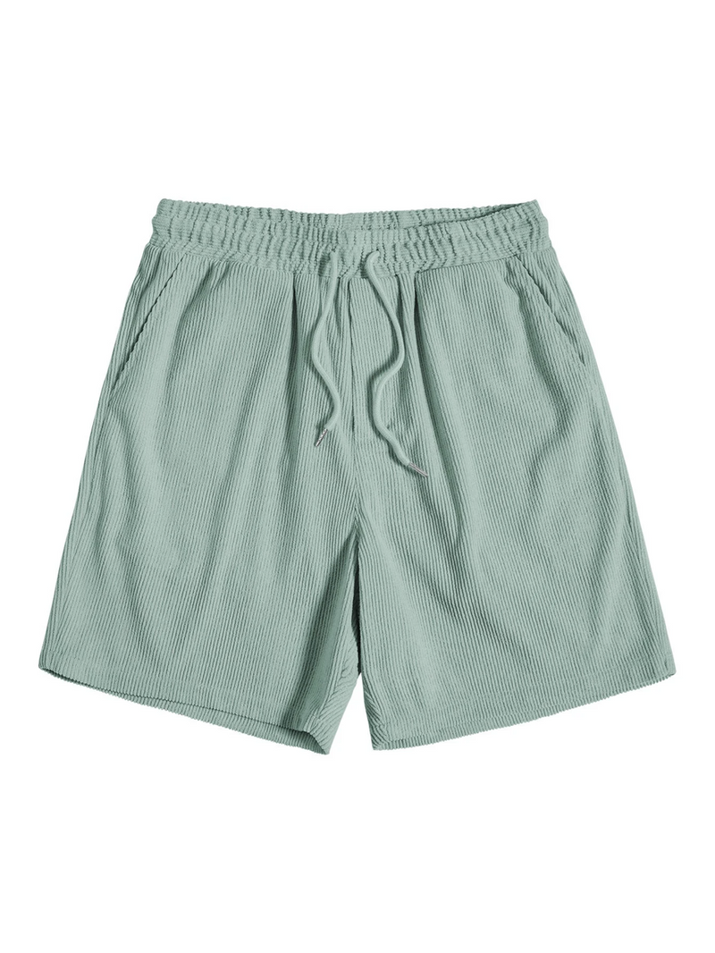 Stijlvolle heren zomer-set met shirt en corduroy shorts - SommerKern