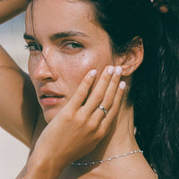 Stylowy pierścionek z koralikami - Elina