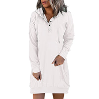 Minimalistische Lange Dames Hoodie – Valeria
