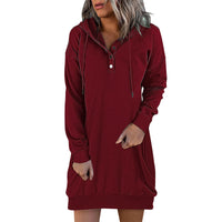 Minimalistische Lange Dames Hoodie – Valeria