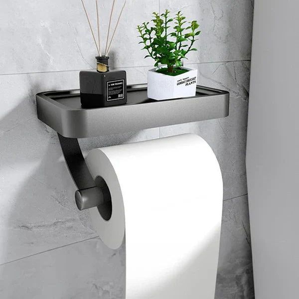 Toiletrolhouder met Plankje - Stalux