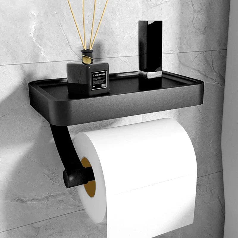 Toiletrolhouder met Plankje - Stalux
