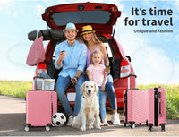 Twarda walizka podręczna z zamkiem i kółkami obrotowymi – Rosemont