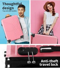 Twarda walizka podręczna z zamkiem i kółkami obrotowymi – Rosemont