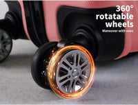 Twarda walizka podręczna z zamkiem i kółkami obrotowymi – Rosemont