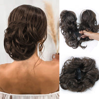 Messy Clip-in Bun met Zijclip – Elina