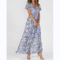 Vlindermouwen Maxi-jurk met Bloemenprint - Miranda