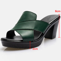 Modieuze Plateau Sandalen met Blokhak - Valeria