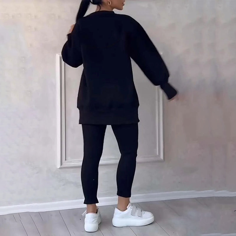 Casual Dames Set van Sweatshirt en Legging - Elena