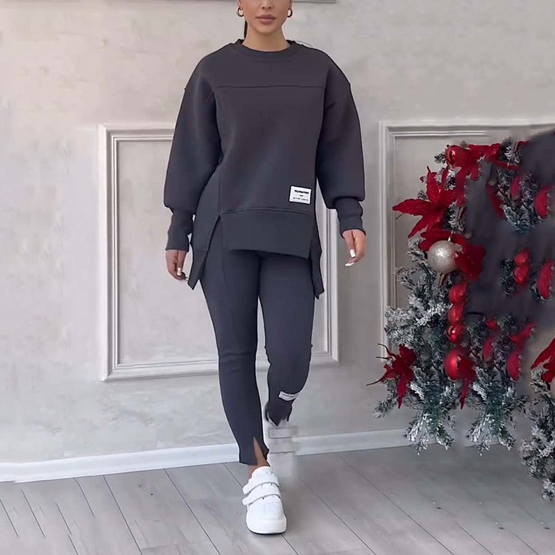 Casual Dames Set van Sweatshirt en Legging - Elena