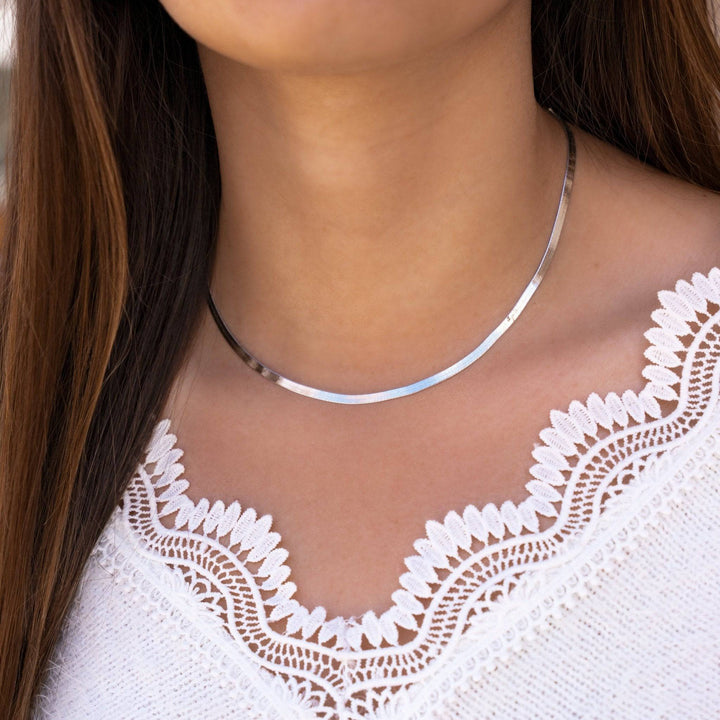 Luxe Platte Halsketting - Elvira