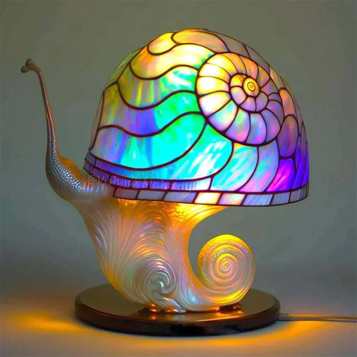 Betoverende Glas-in-lood Tafellamp - DreamGlow