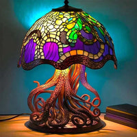 Betoverende Glas-in-lood Tafellamp - DreamGlow