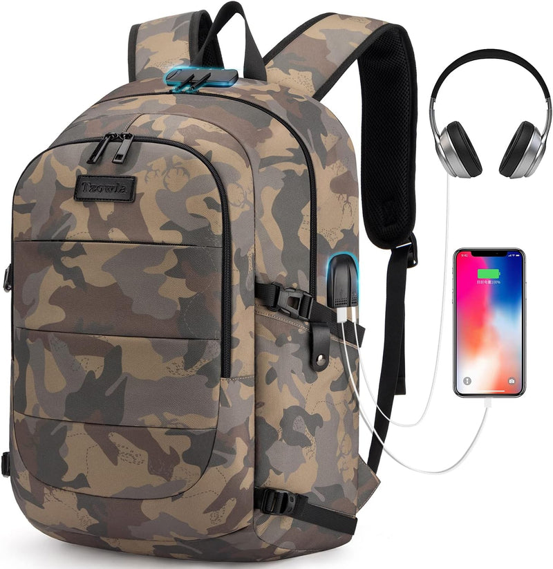 Extra Grote Anti-Diefstal Laptop- en Reisrugzak met USB-poort - 30–50L