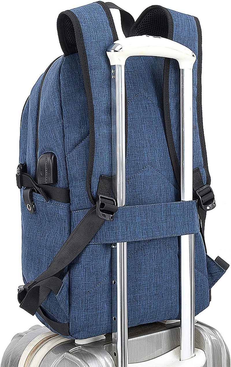 Extra Grote Anti-Diefstal Laptop- en Reisrugzak met USB-poort - 30–50L