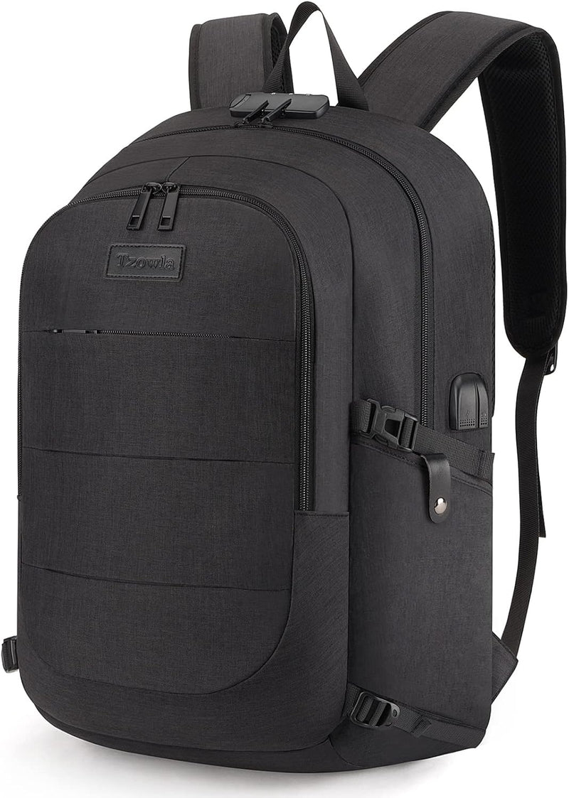 Extra Grote Anti-Diefstal Laptop- en Reisrugzak met USB-poort - 30–50L