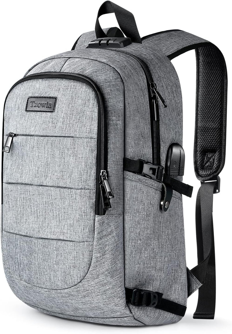 Extra Grote Anti-Diefstal Laptop- en Reisrugzak met USB-poort - 30–50L