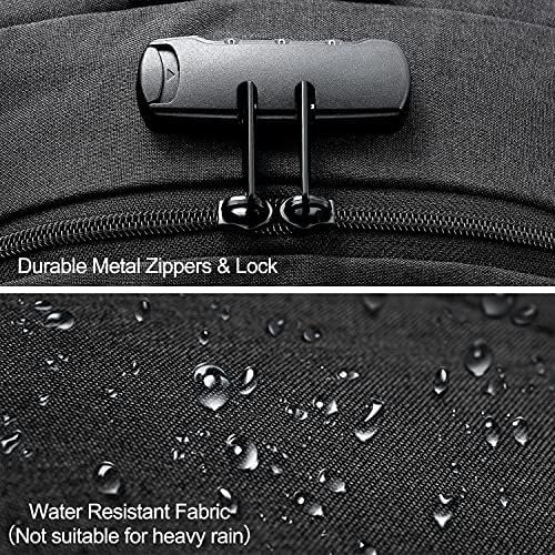Extra Grote Anti-Diefstal Laptop- en Reisrugzak met USB-poort - 30–50L