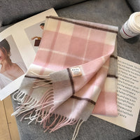 Stijlvolle Brits Geruite Kasjmier Dames Wintersjaal - Victoria