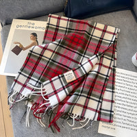 Stijlvolle Brits Geruite Kasjmier Dames Wintersjaal - Victoria