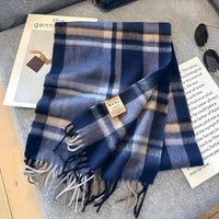 Stijlvolle Brits Geruite Kasjmier Dames Wintersjaal - Victoria