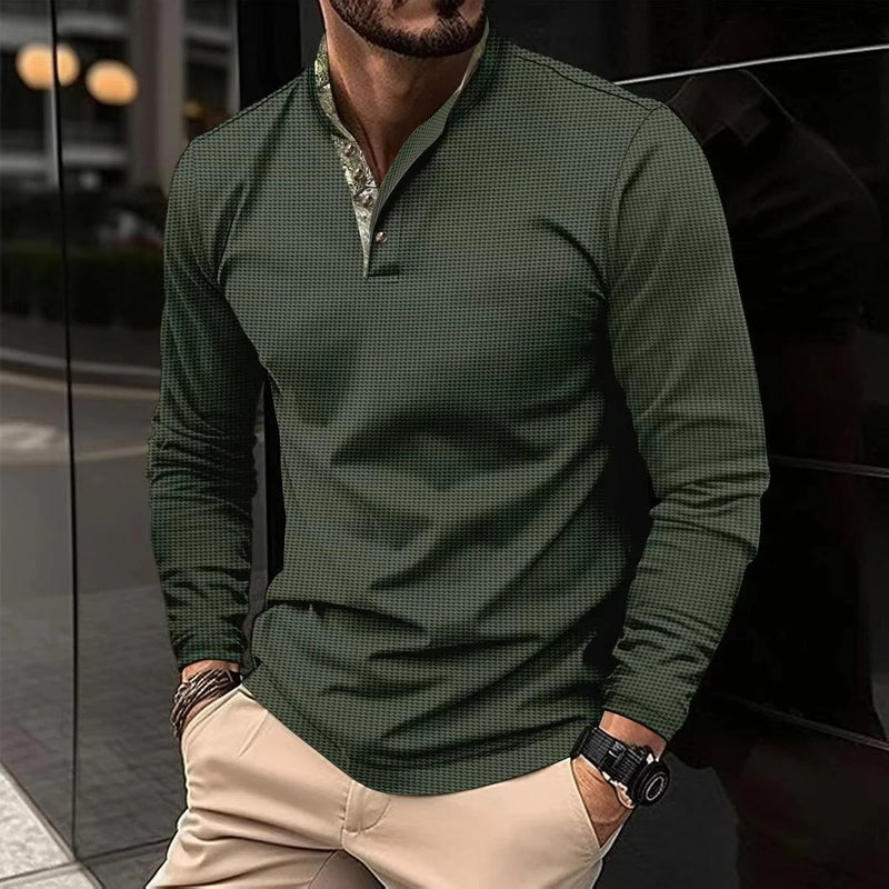 Stijlvolle Longsleeve Heren Polo - Finn