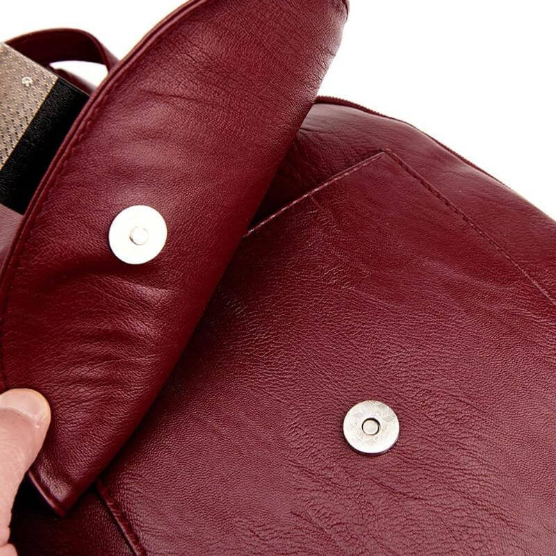 Premium Waterdichte Leren Rugzak voor Dames