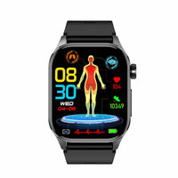 Smartwatch z EKG, monitorowaniem poziomu cukru we krwi i ciśnienia krwi - HealthSync