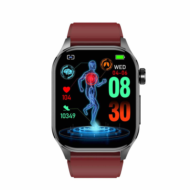 Smartwatch z EKG, monitorowaniem poziomu cukru we krwi i ciśnienia krwi - HealthSync