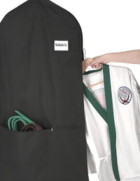 Wodoodporna torba na ubrania z zamkiem błyskawicznym i kieszenią na akcesoria – 1 kup, 1 GRATIS