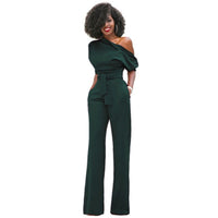 Effen Bodycon Dames Jumpsuit - Sofia
