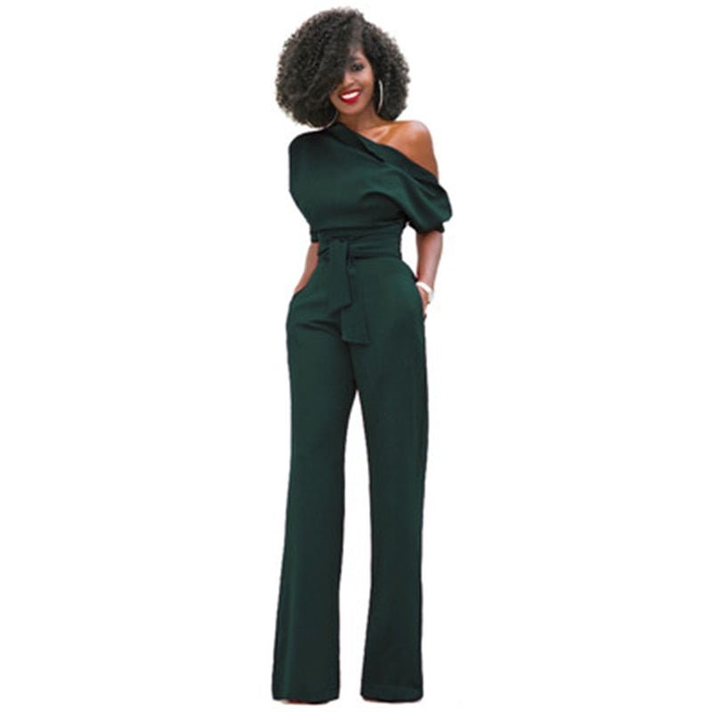Effen Bodycon Dames Jumpsuit - Sofia