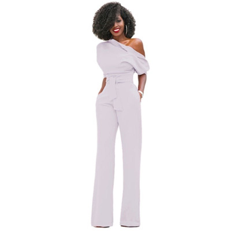 Effen Bodycon Dames Jumpsuit - Sofia