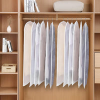 PEVA Kledinghoes Set – 12-Pack Hangende Kledinghoezen in 3 Maten (1 Kopen, Krijg 1 GRATIS)